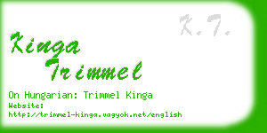 kinga trimmel business card